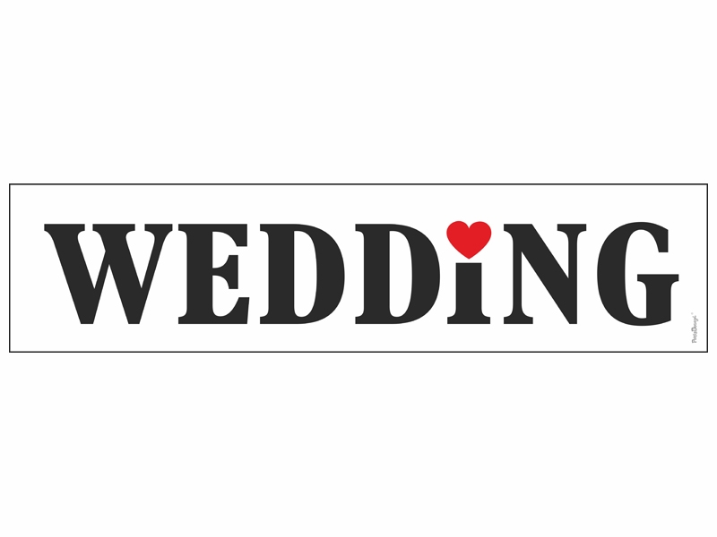 Svadobná ŠPZ " WEDDING "