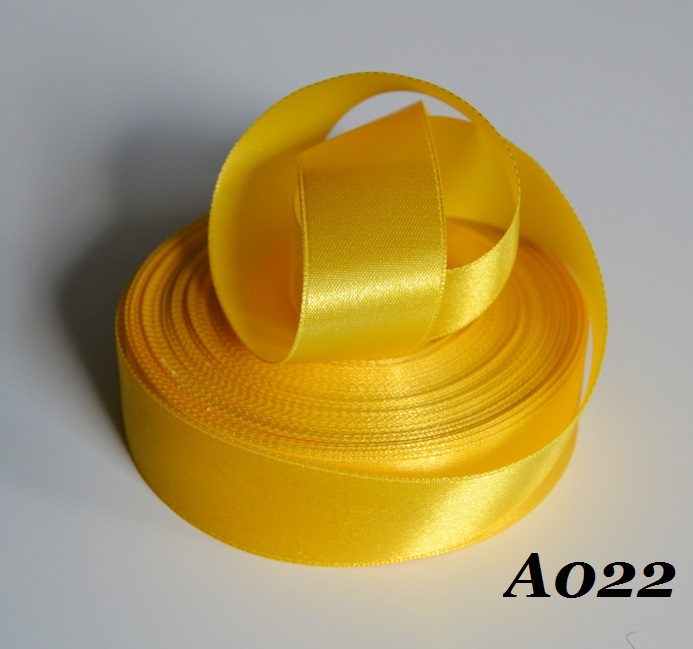 Saténová stuha 25mm/27m č.A022 -žltá