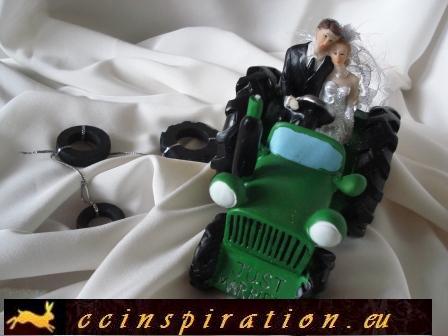 Postavička na tortu "traktorista"